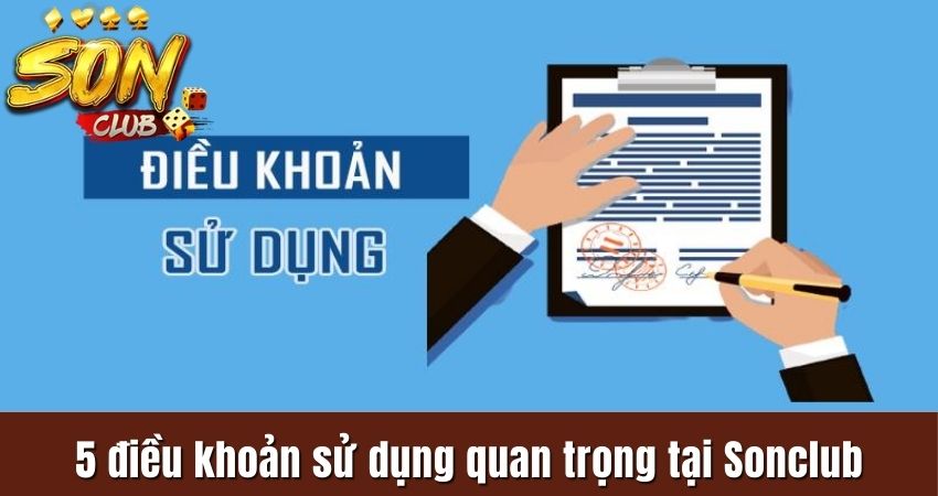 5 điều khoản sử dụng quan trọng tại Sonclub