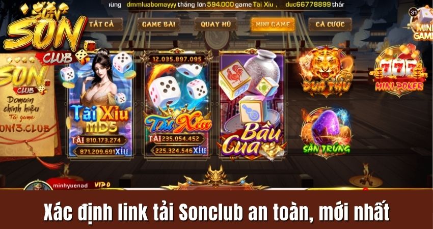 Xác định link tải Sonclub an toàn, mới nhất